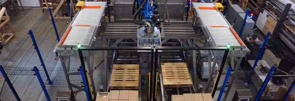 Palletizer Conveyor Equipment Food Packaging